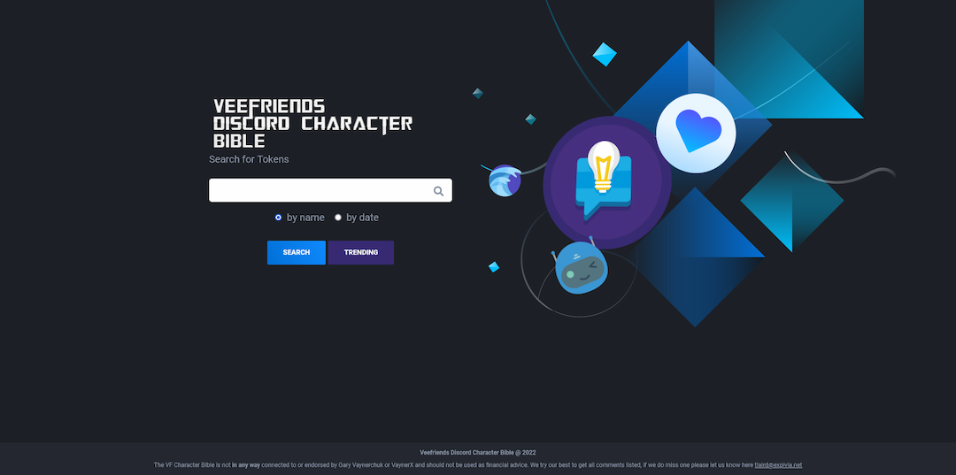 Veefriends Discord Character Bible